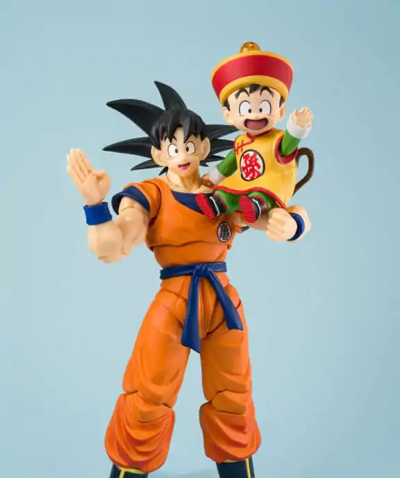 Dragon Ball S.H.Figuarts Action Figure Son Goku & Son Gohan Kid & Kintoun 14 cm & 6 cm product photo