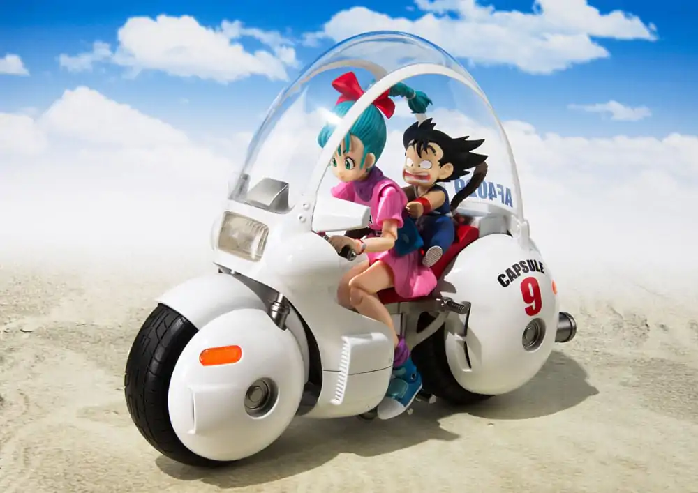 Dragon Ball S.H. Figuarts Vehicle with Figure Bulma's Motorcycle Hoipoi Capsule No. 9 17 cm product photo