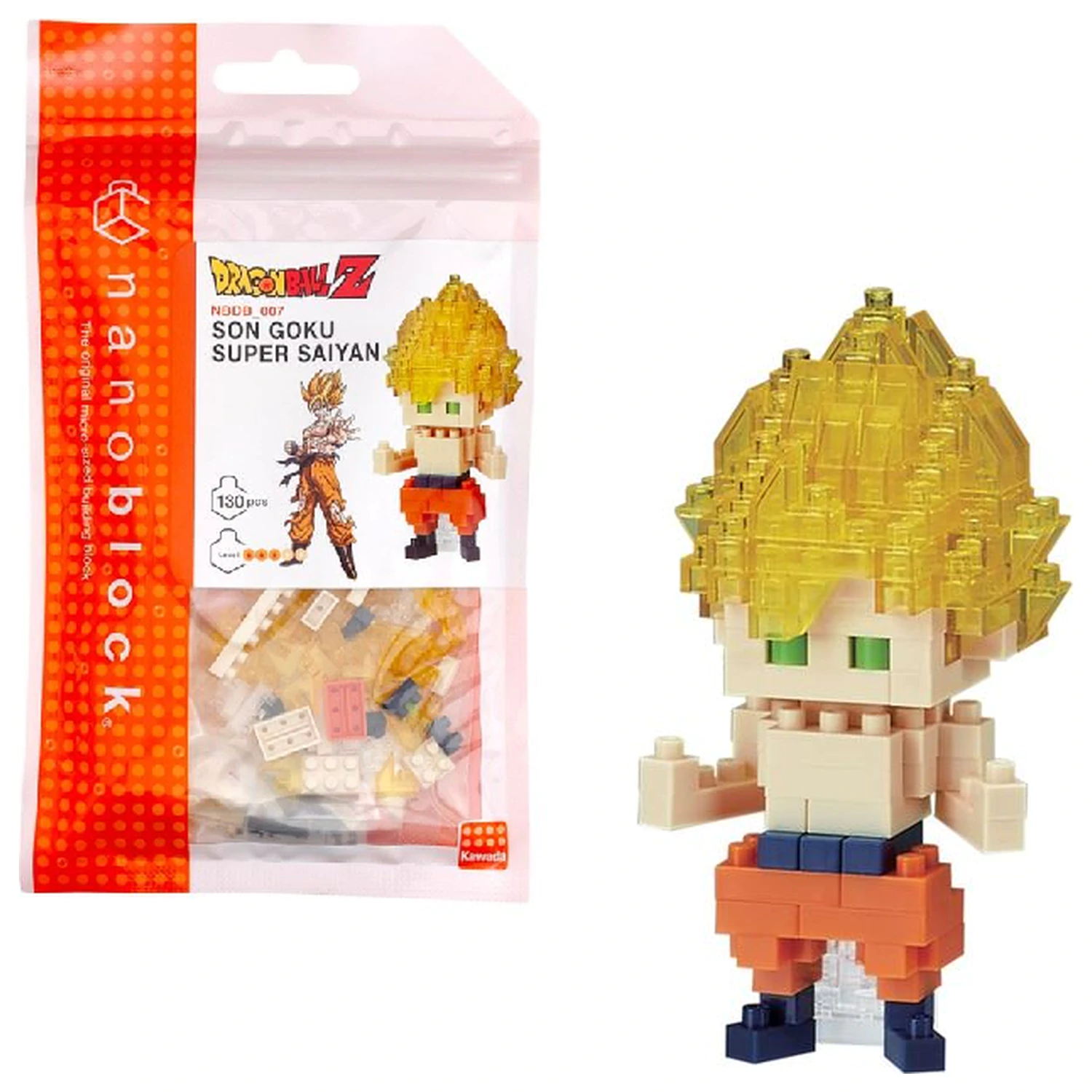 Dragon Ball Son Goku Super Saiyan Figure Nanoblock 10cm product photo