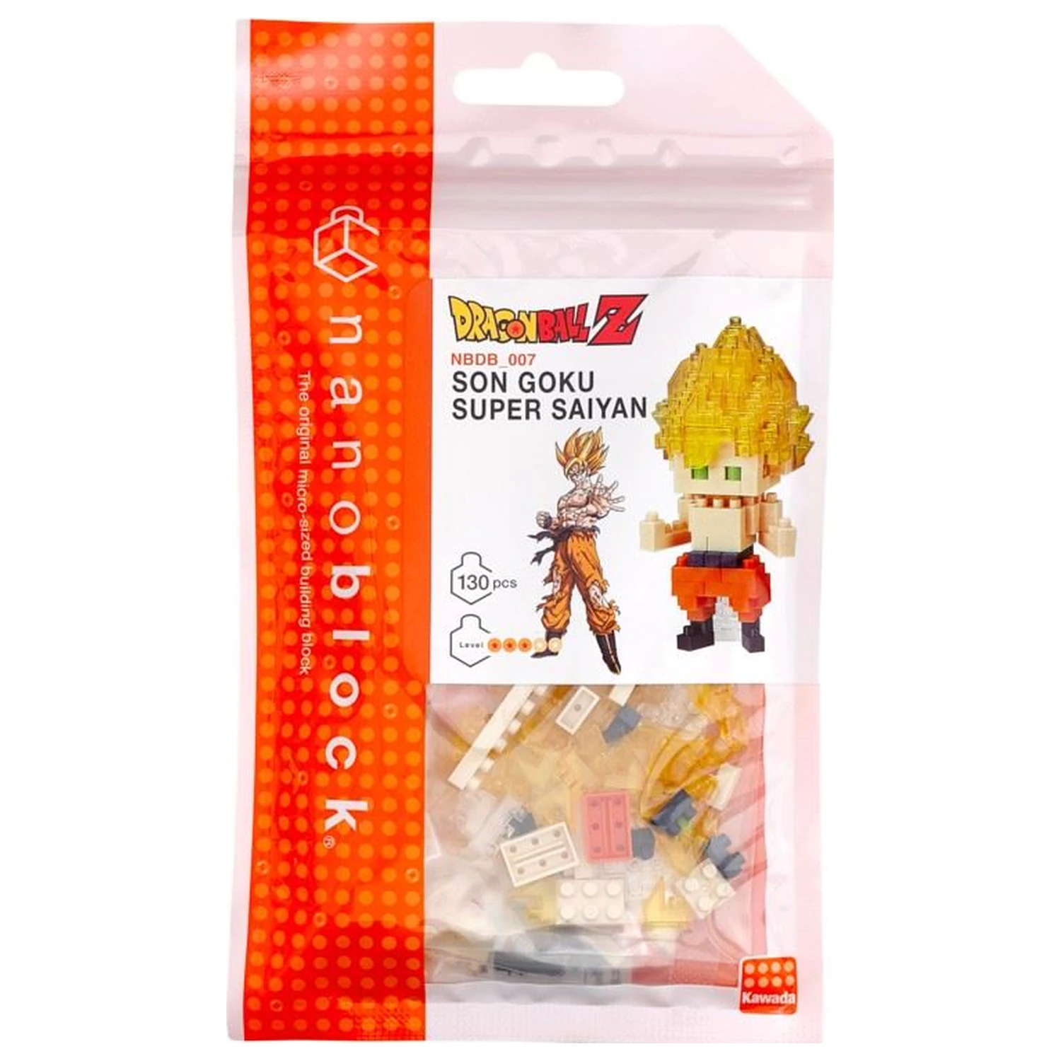 Dragon Ball Son Goku Super Saiyan Figure Nanoblock 10cm product photo
