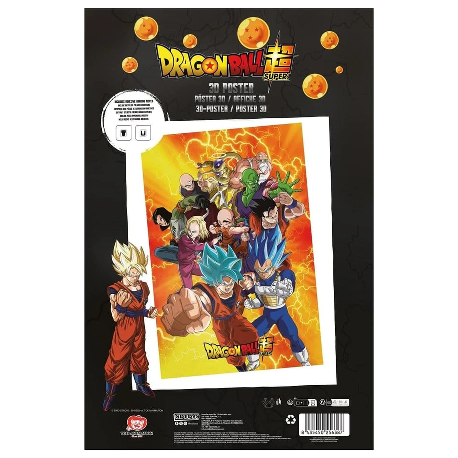 Dragon Ball Super 3D Poster Survival Heroes 38 x 58 cm  product photo