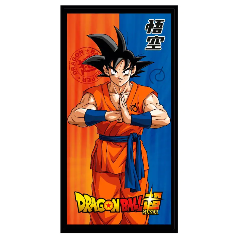 Dragon Ball Super Goku microfibre beach towel product photo