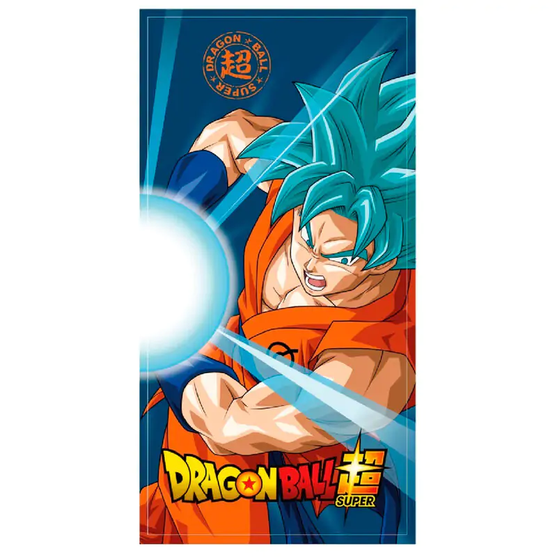 Dragon Ball Super Goku Super Saiyan Blue microfibre beach towel product photo