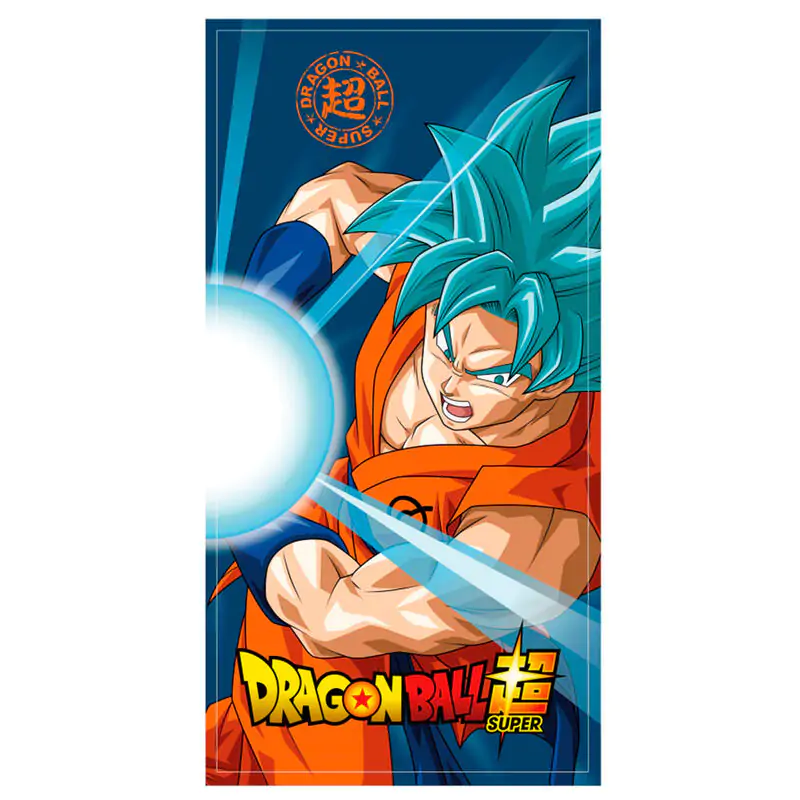 Dragon Ball Super Goku Super Saiyan Blue cotton beach towel product photo