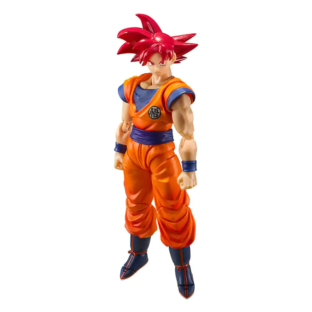 Dragon Ball Super S.H. Figuarts Action Figure Super Saiyan God Son Goku Saiyan God Instilled with the light of Reighteous Hearts 14 cm product photo