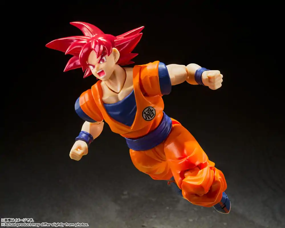 Dragon Ball Super S.H. Figuarts Action Figure Super Saiyan God Son Goku Saiyan God Instilled with the light of Reighteous Hearts 14 cm product photo