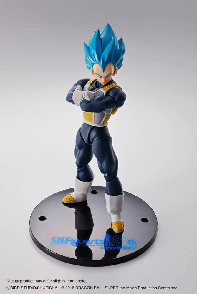 Dragon Ball Super S.H. Figuarts Action Figure Vegeta Super Saiyan Blue (15th Anniversary Version) 14 cm termékfotó