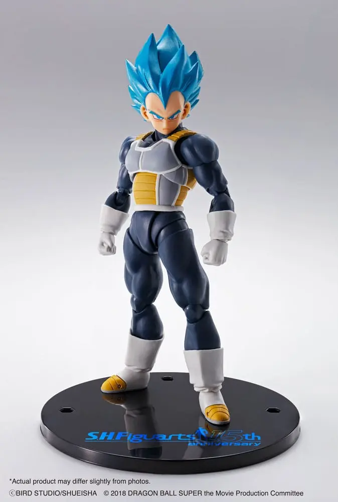 Dragon Ball Super S.H. Figuarts Action Figure Vegeta Super Saiyan Blue (15th Anniversary Version) 14 cm termékfotó