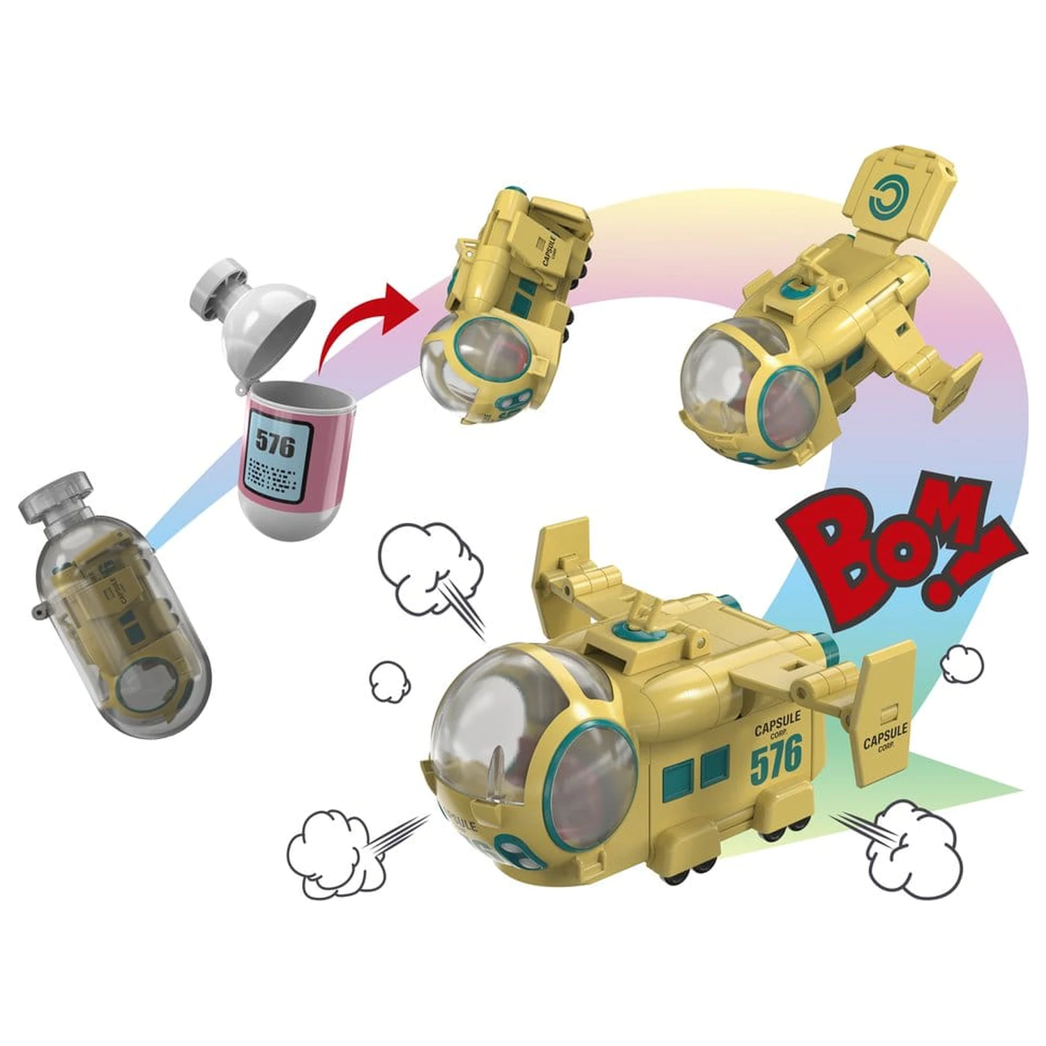 Dragon Ball Z Changearts Action Figure Hoi-Poi Capsule No. 576 Bulma's Airplane 8 cm product photo