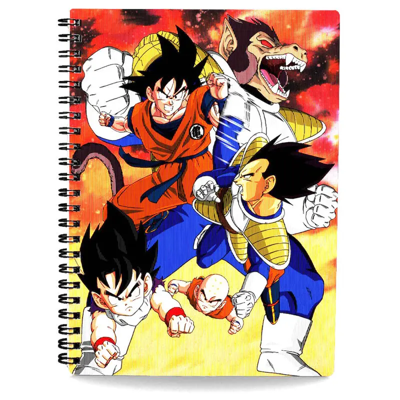 Dragon Ball Z Notebook with 3D-Effect Goku vs Vegeta termékfotó