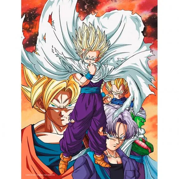 Dragon Ball Z Heroes vs Cell glass poster product photo