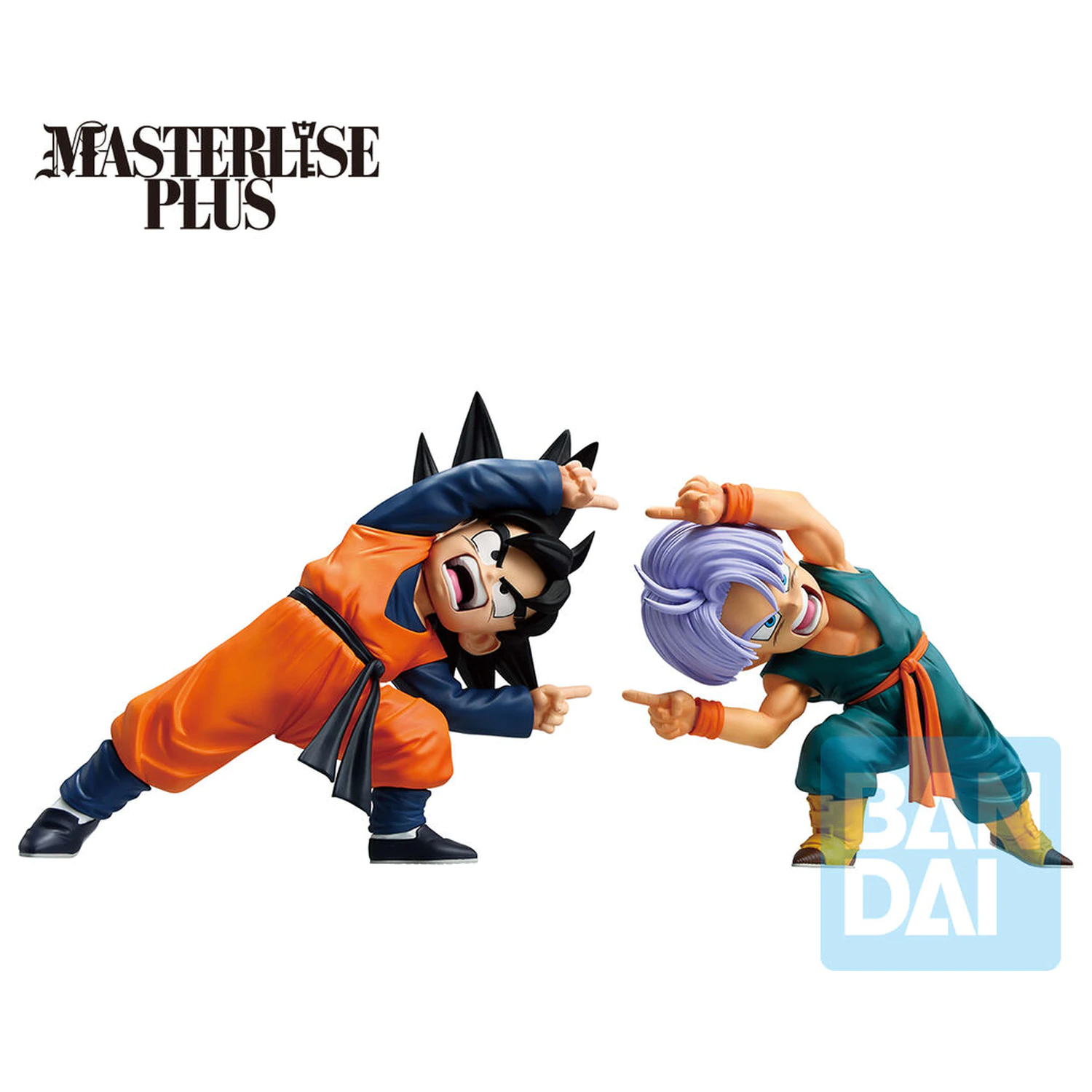 Dragon Ball Z Masterlise Battle of the Super Saiyan Son Goten & Trunks set 2 Ichibansho figures 9cm product photo
