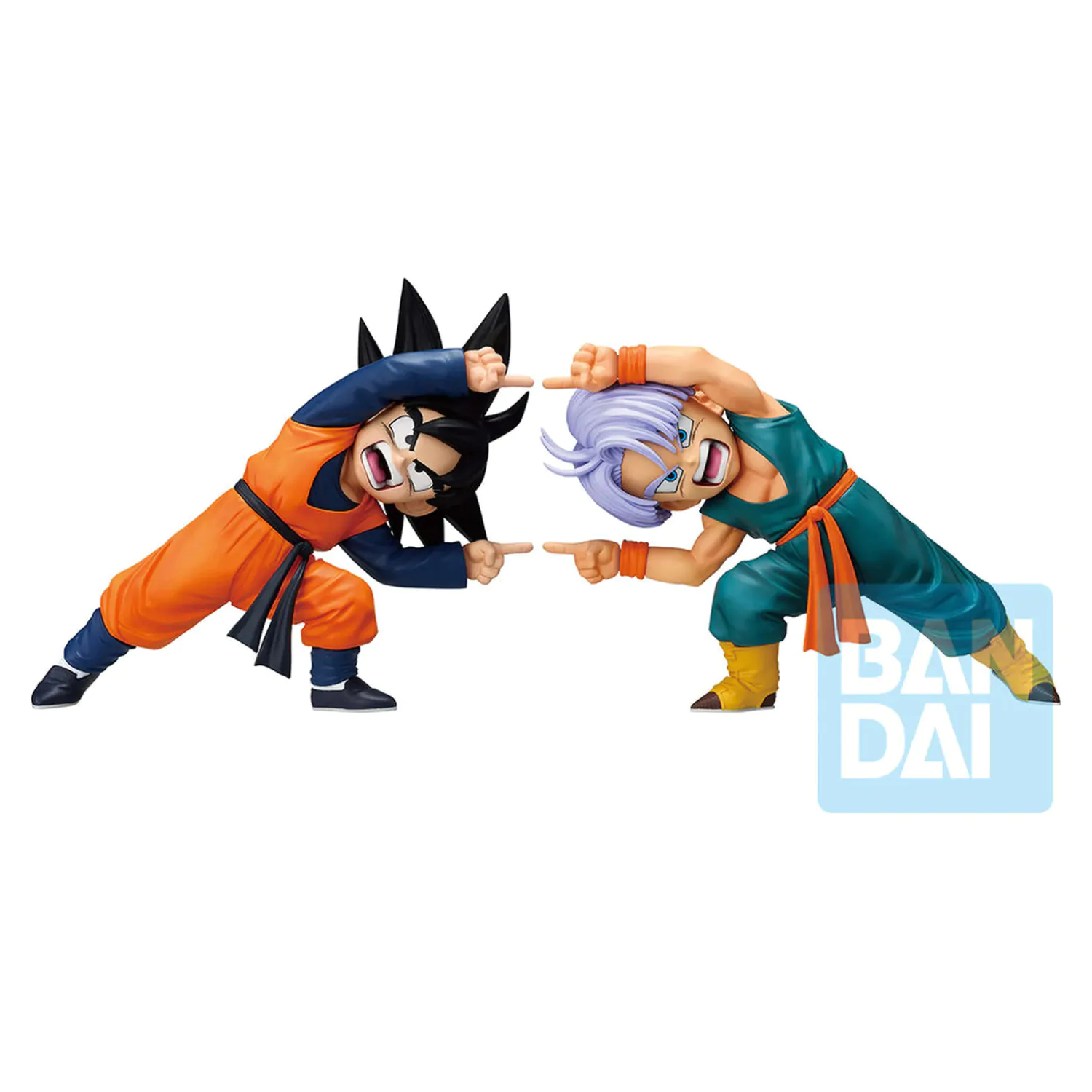 Dragon Ball Z Masterlise Battle of the Super Saiyan Son Goten & Trunks set 2 Ichibansho figures 9cm product photo