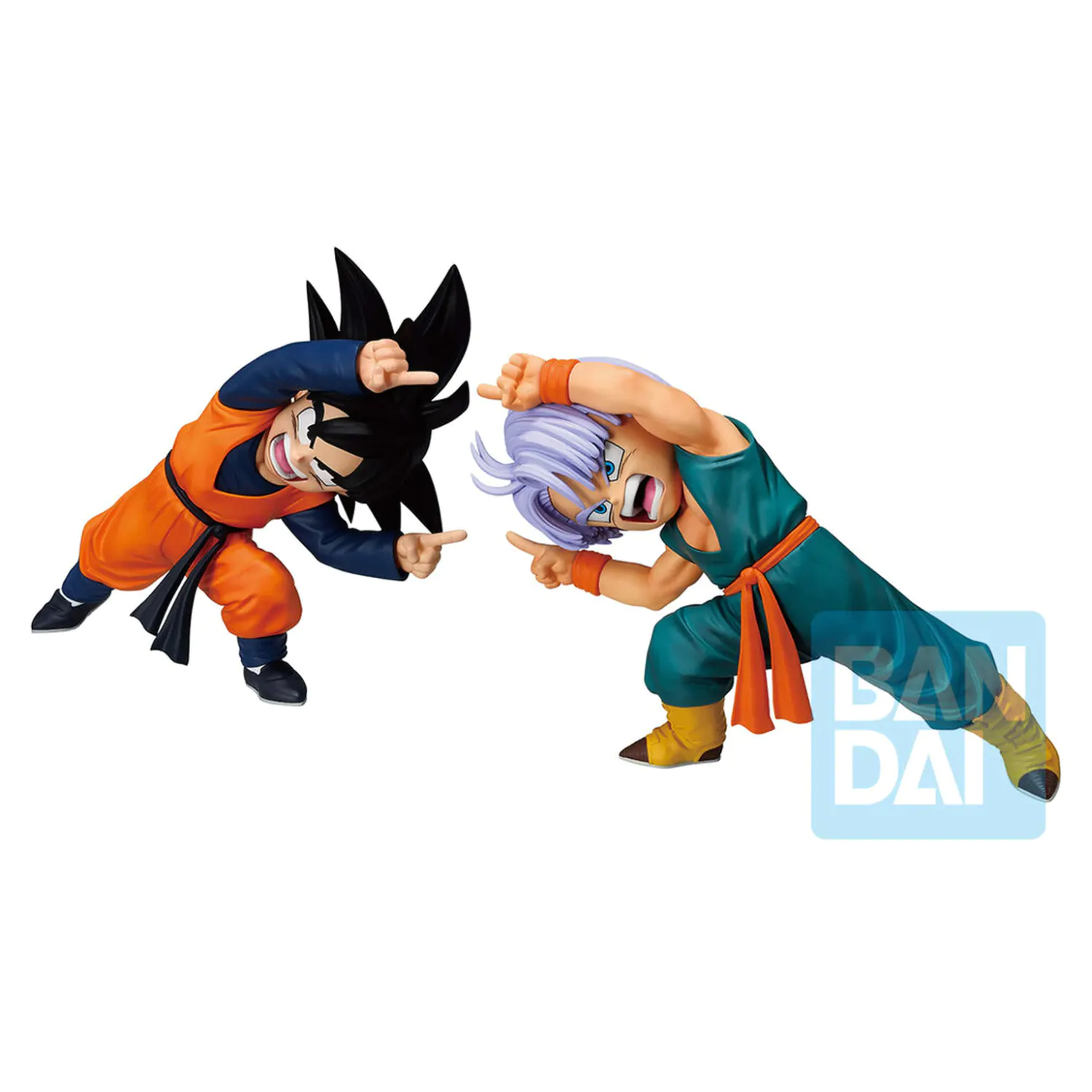 Dragon Ball Z Masterlise Battle of the Super Saiyan Son Goten & Trunks set 2 Ichibansho figures 9cm product photo
