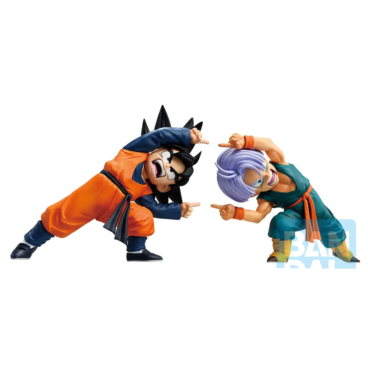 Dragon Ball Z Masterlise Battle of the Super Saiyan Son Goten & Trunks set 2 Ichibansho figures 9cm product photo