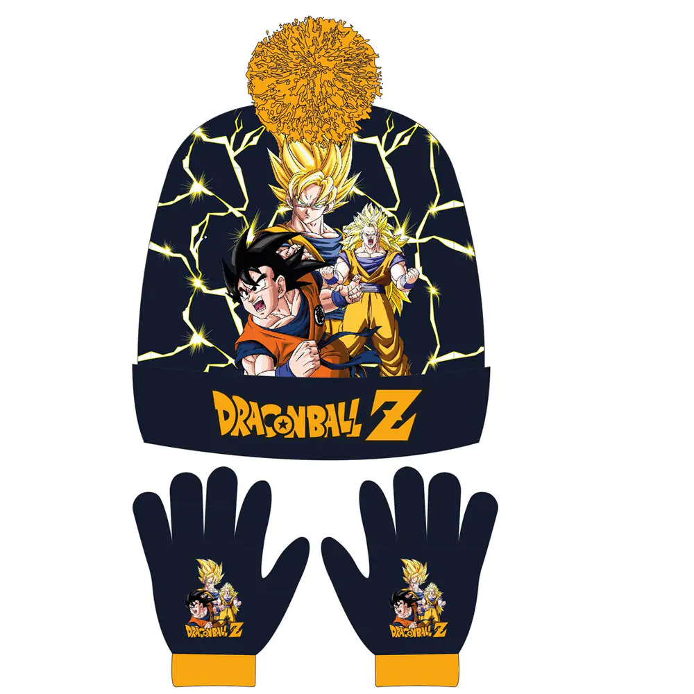 Dragon Ball Z hat and gloves set product photo