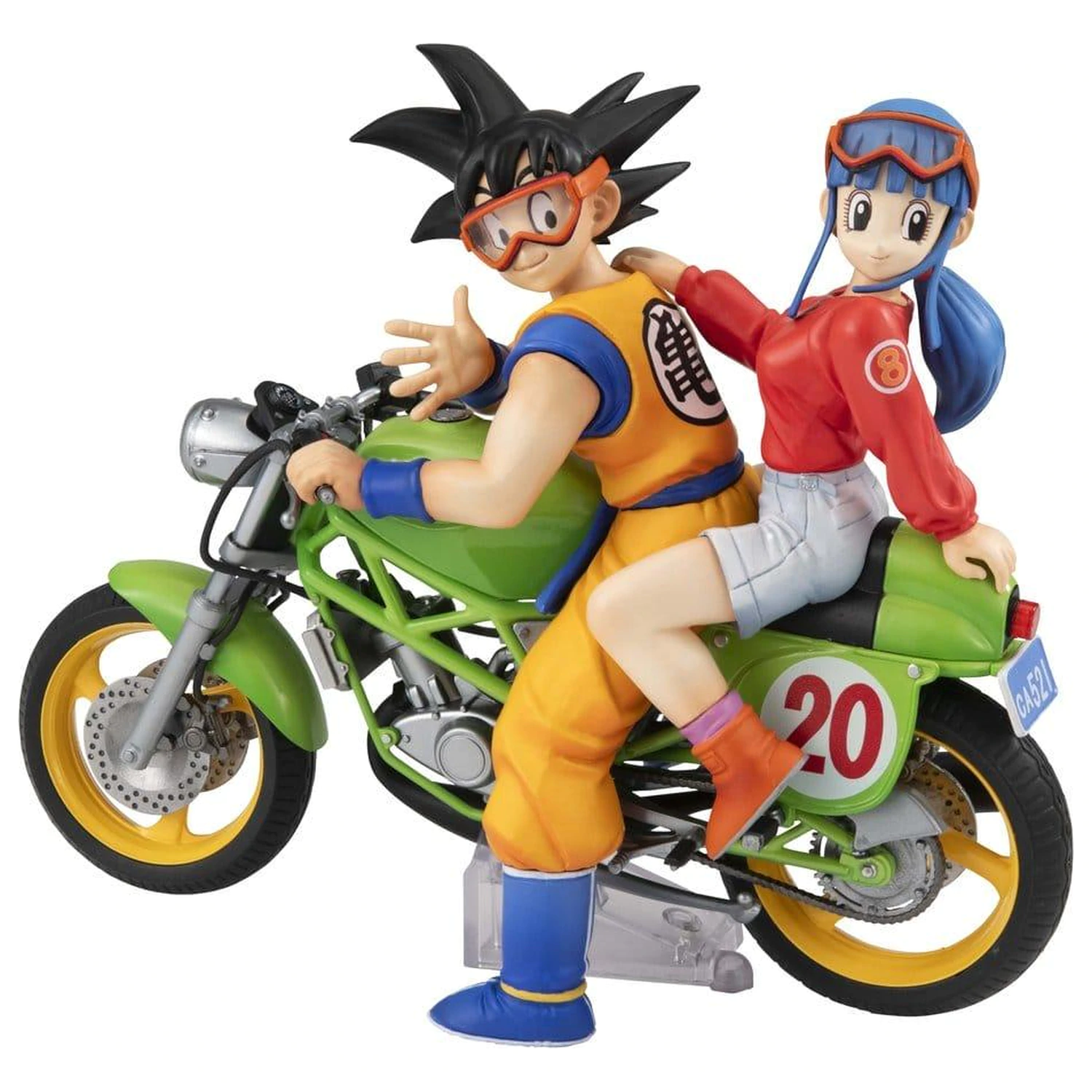 Dragon Ball Z Son Goku & Chichi Statue Desktop Real McCoy 15cm product photo