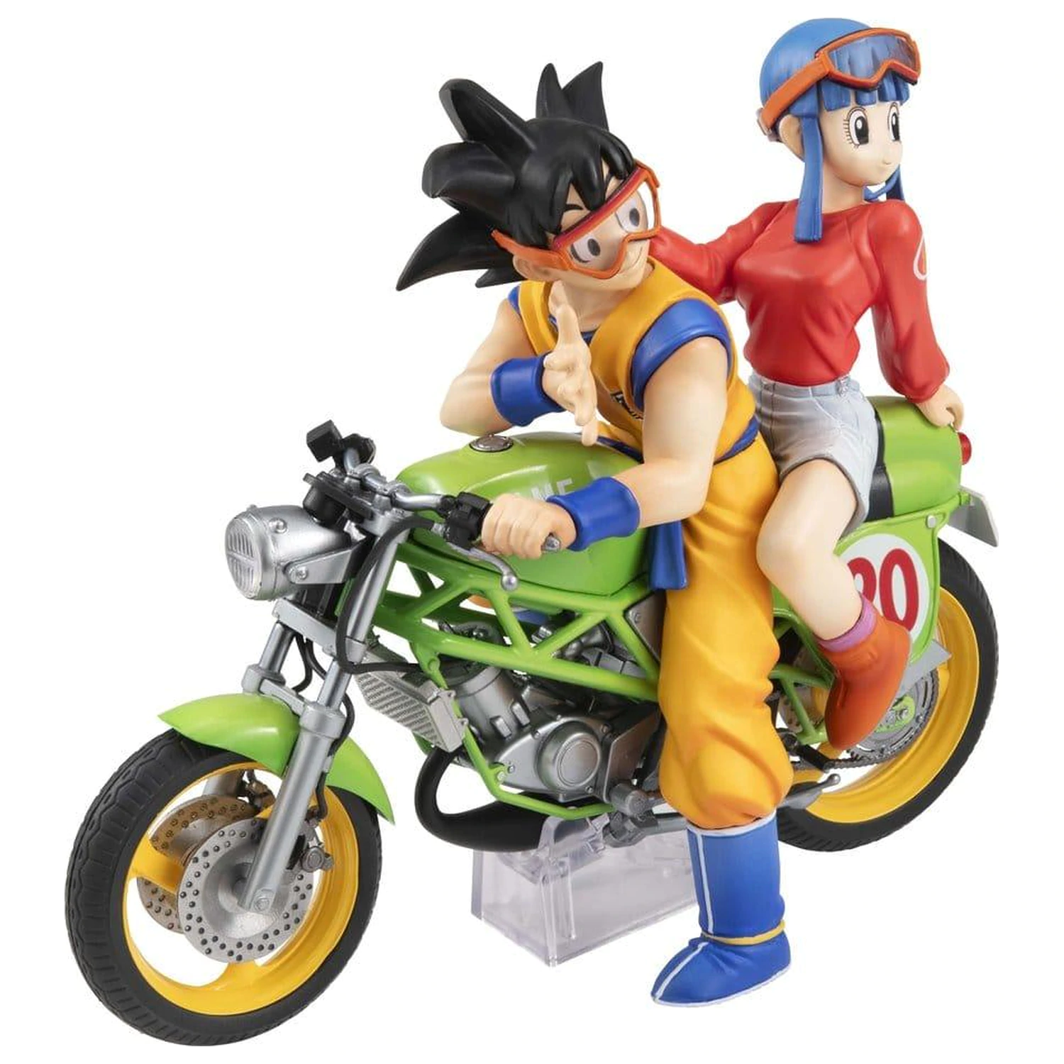 Dragon Ball Z Son Goku & Chichi Statue Desktop Real McCoy 15cm product photo