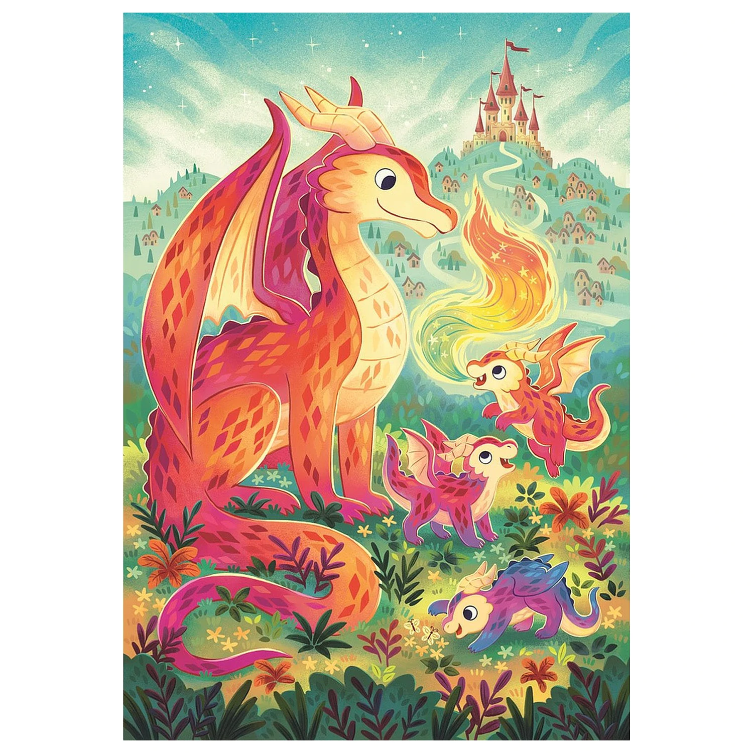 Dragon Family 60 piece puzzle Clementoni product photo