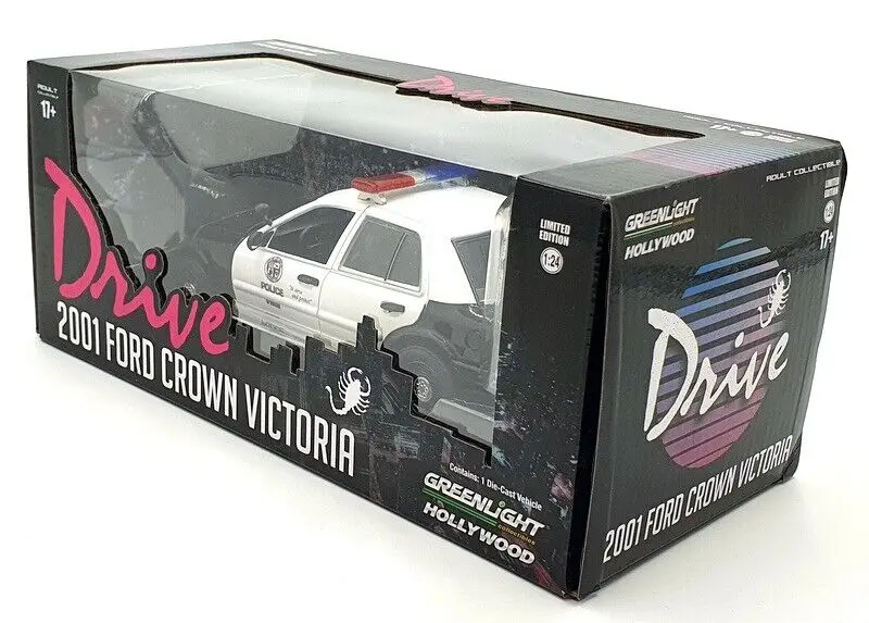 Drive (2011) Diecast Model 1/24 2001 Ford Crown Victoria Police Interceptor LAPD product photo