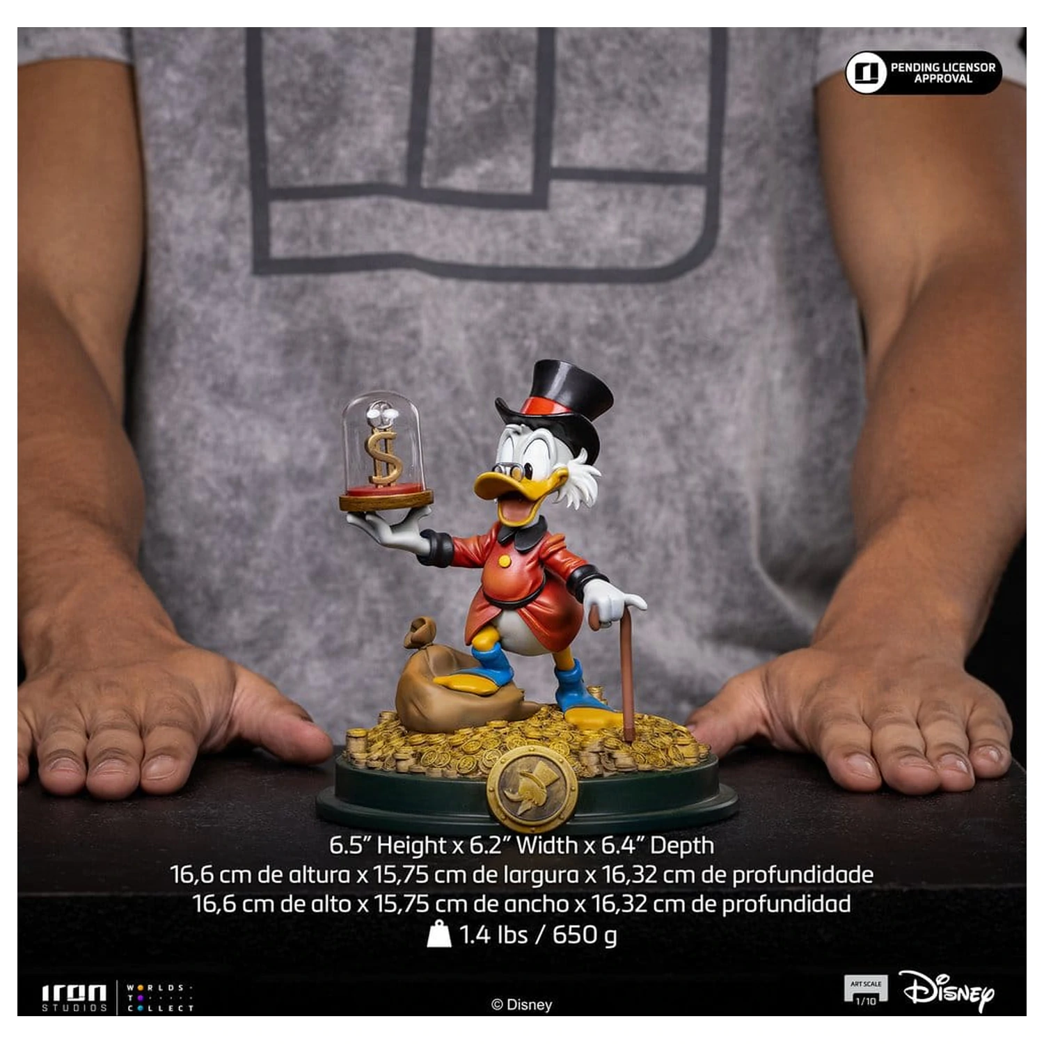 Duck Tales Art Scale Statue 1/10 Uncle Scrooge McDuck 17 cm product photo