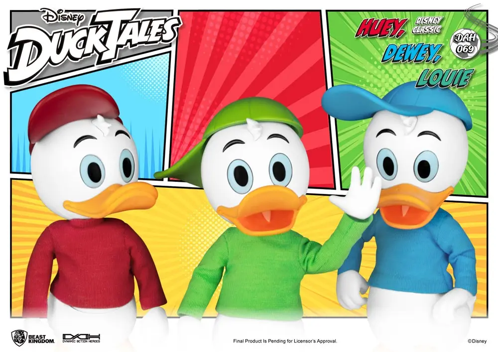 DuckTales Dynamic 8ction Heroes Action Figure 3-Pack Huey, Dewey &amp; Louie 10 cm product photo
