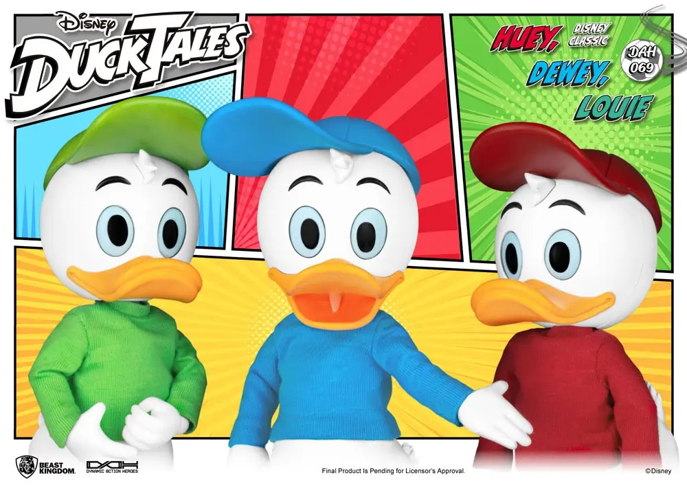 DuckTales Dynamic 8ction Heroes Action Figure 3-Pack Huey, Dewey &amp; Louie 10 cm product photo