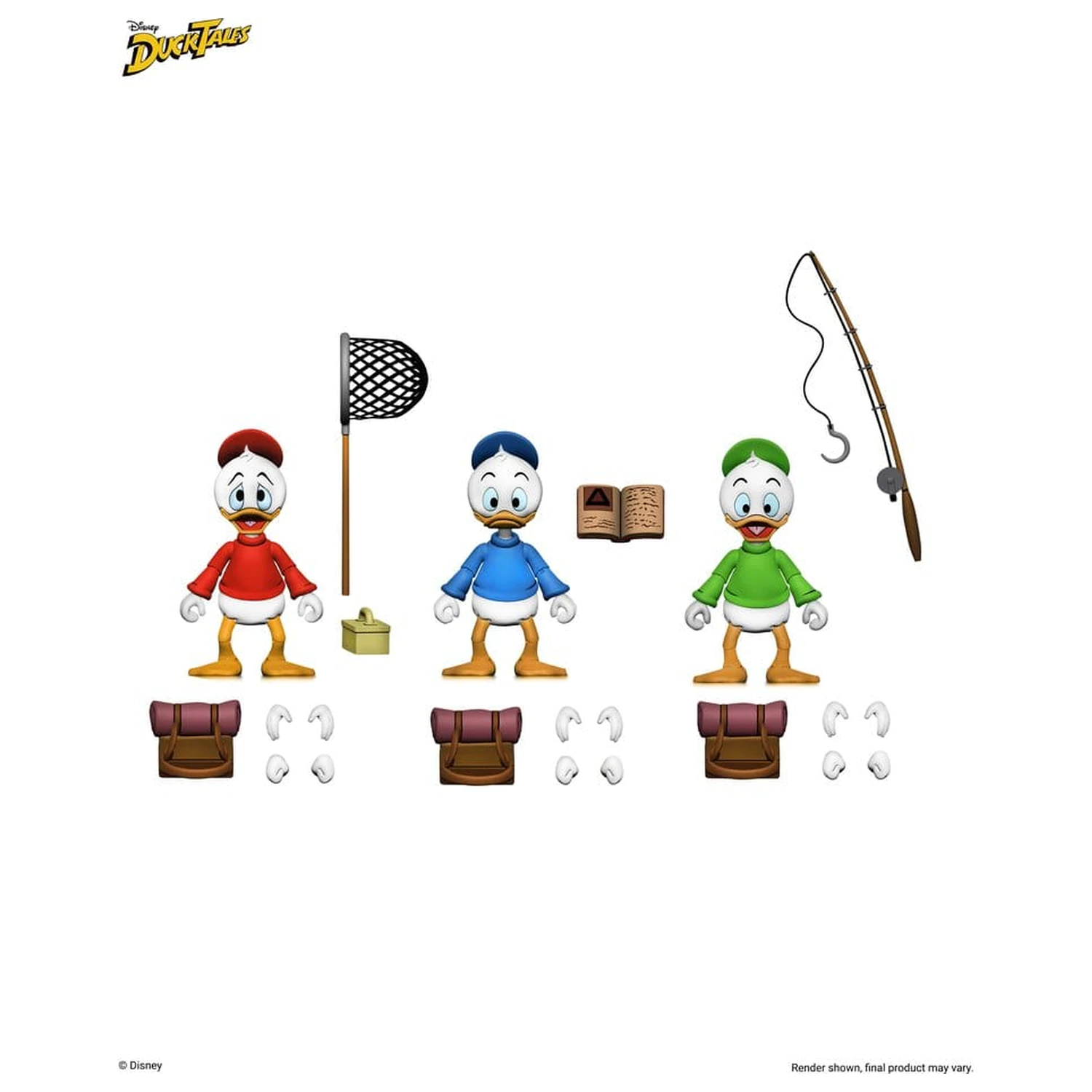 DuckTales Ultimate Action Figures 3-Pack Huey, Dewey, and Louie 18 cm product photo