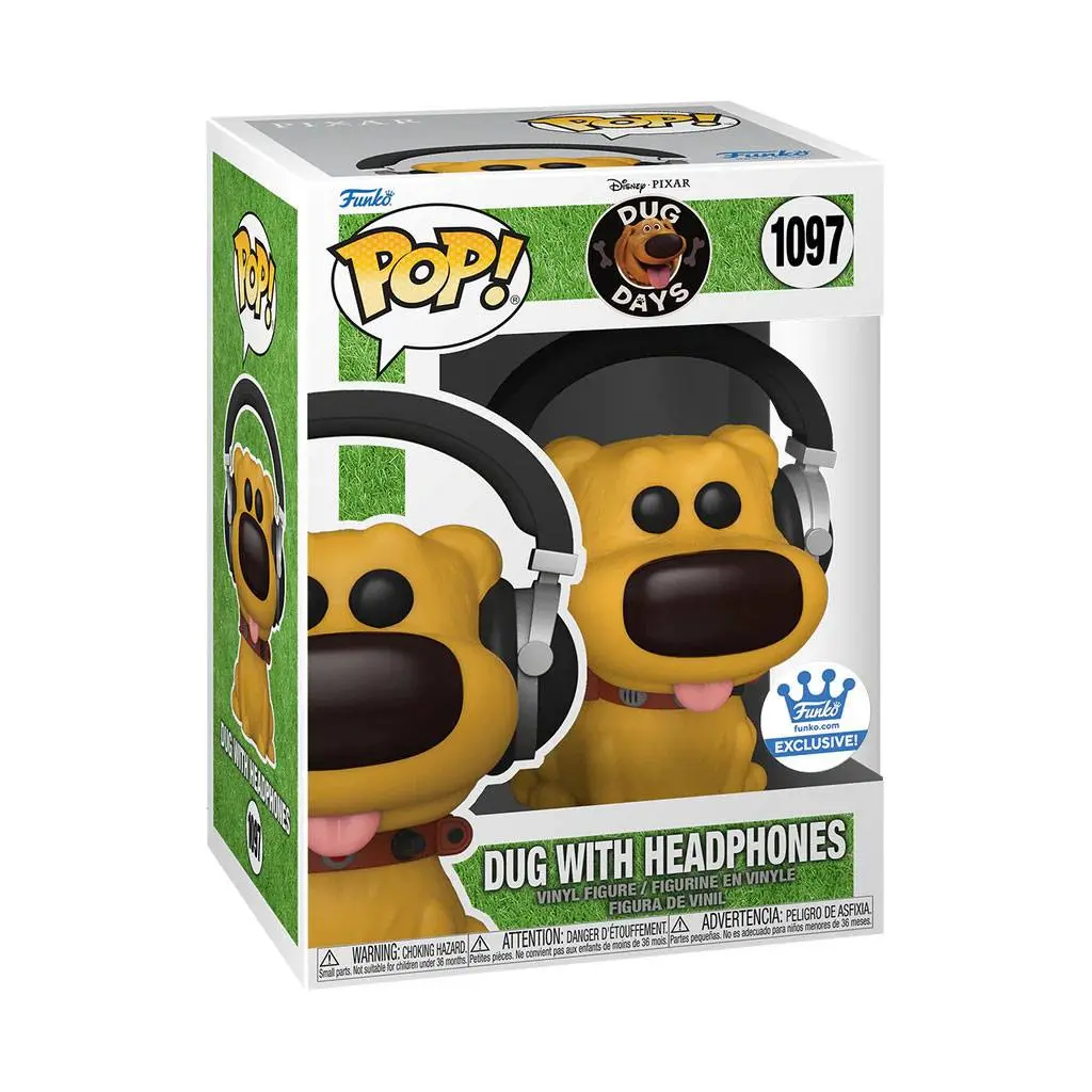 Dug Days POP! Disney Vinyl Figure Dug with Headphones 9 cm termékfotó