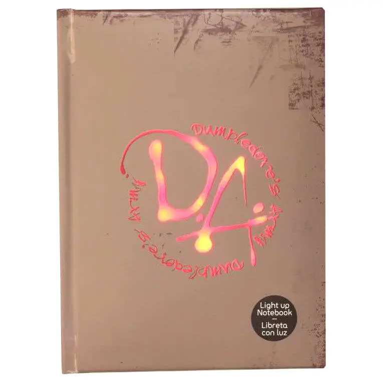 Dumbledore Army notebook with light product photo