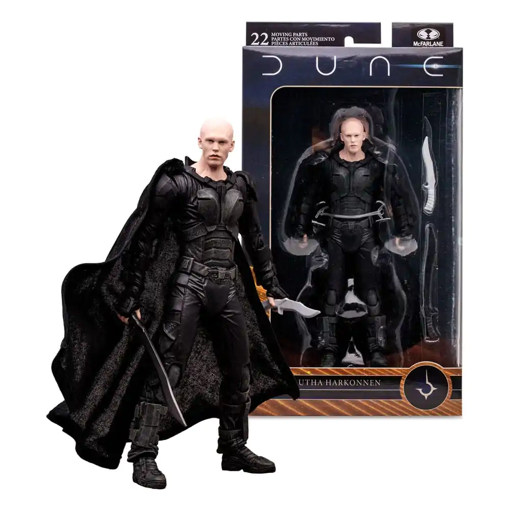 McFarlane Toys Dune 2 - Set 2 Action Figure Paul E Feyd-Rautha, 17.8 Cm, Con Crysknife E Carte