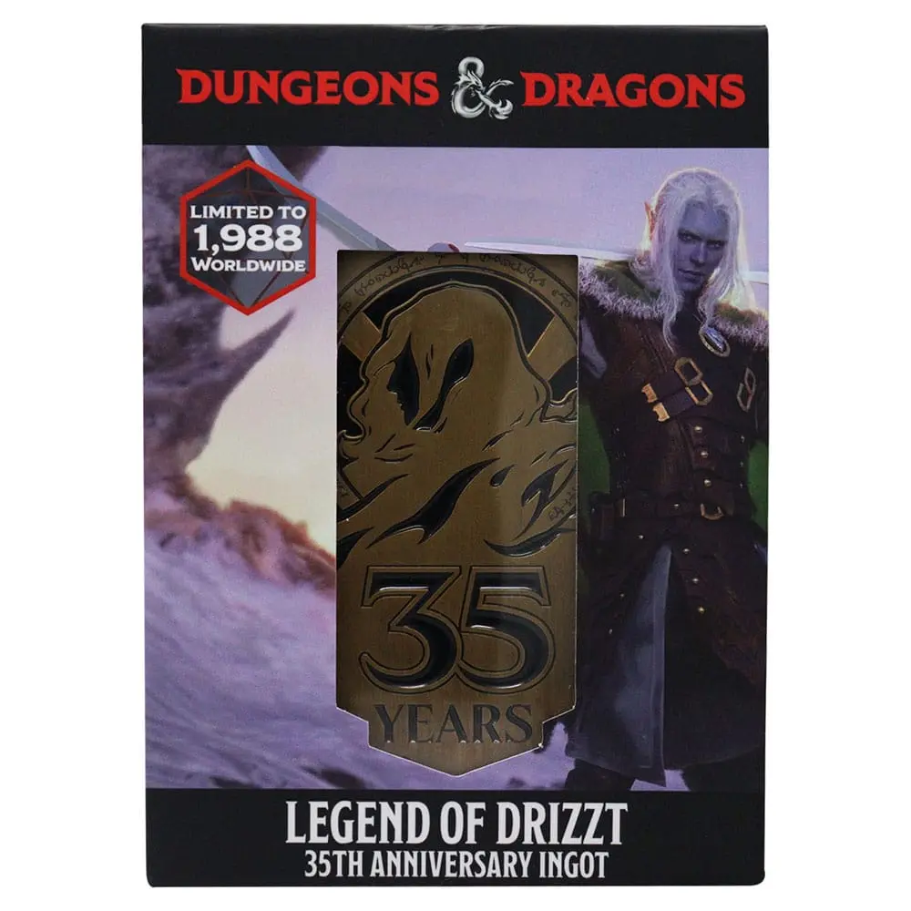 Dungeons & Dragons Metal Card 35th Anniversary Legend of Drizzt Limited Edition product photo