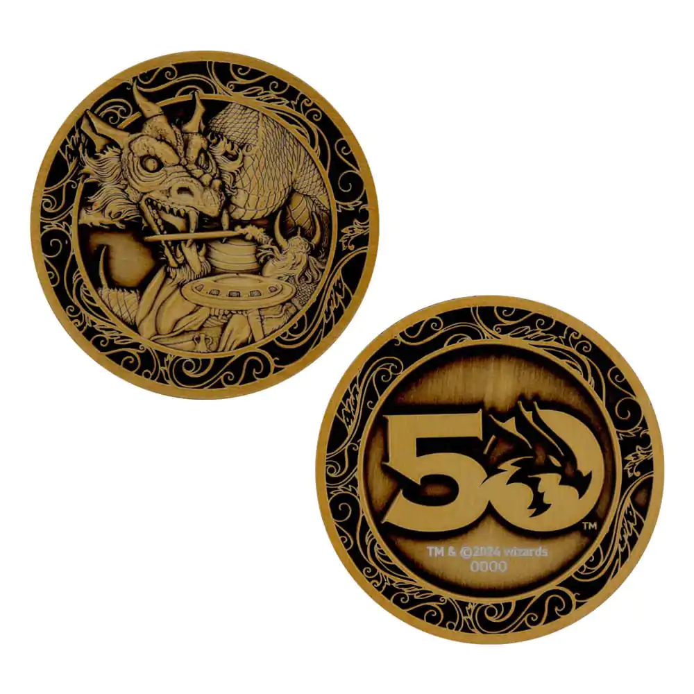 Dungeons & Dragons Collectable Coin 50th Anniversary Antique Gold Edition 4 cm product photo