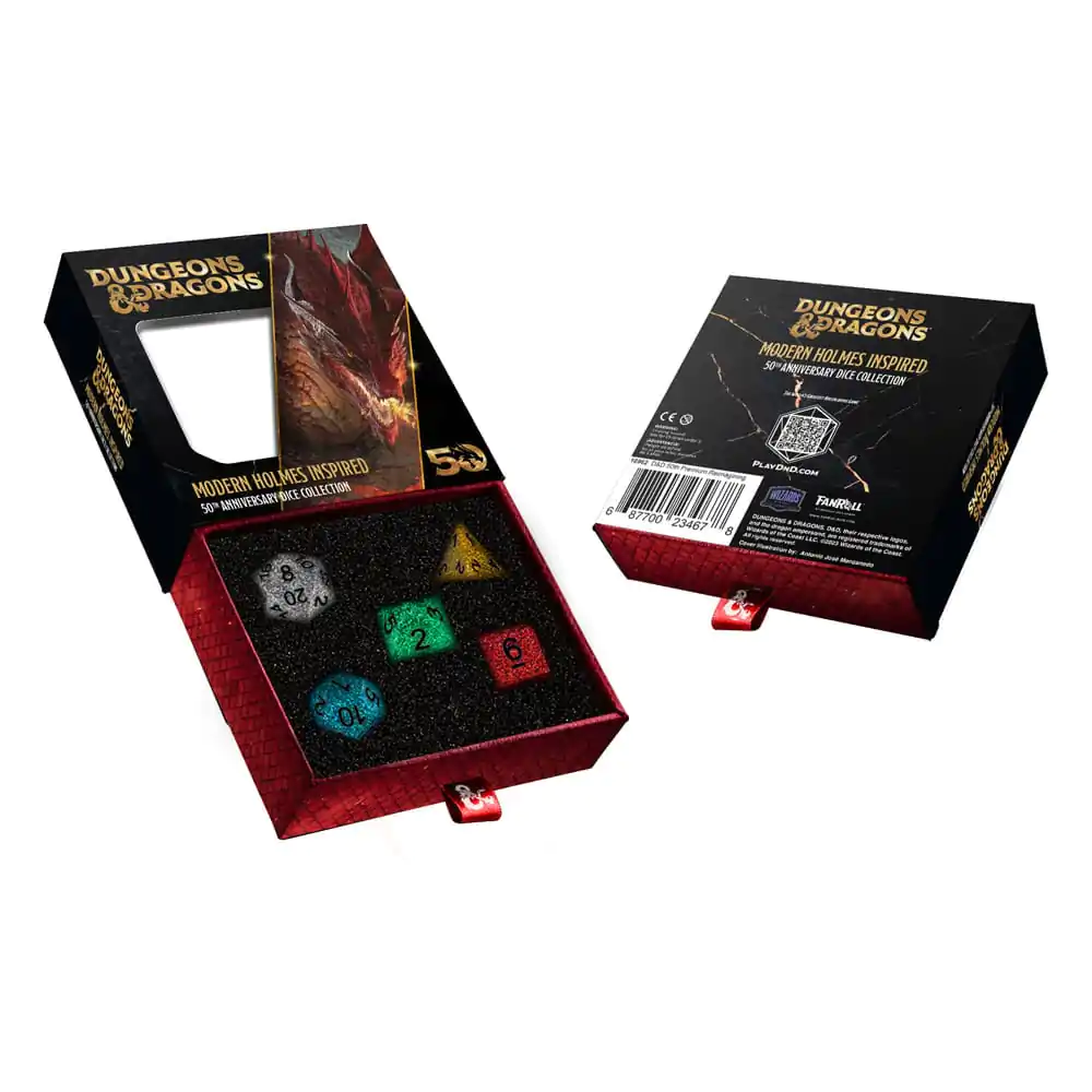 Dungeons &amp; Dragons Dice Set 50th Anniversary: Modern Holmes Inspired product photo