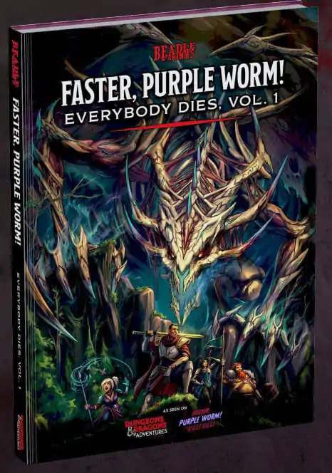 Dungeons & Dragons Adventure Book Faster, Purple Worm product photo