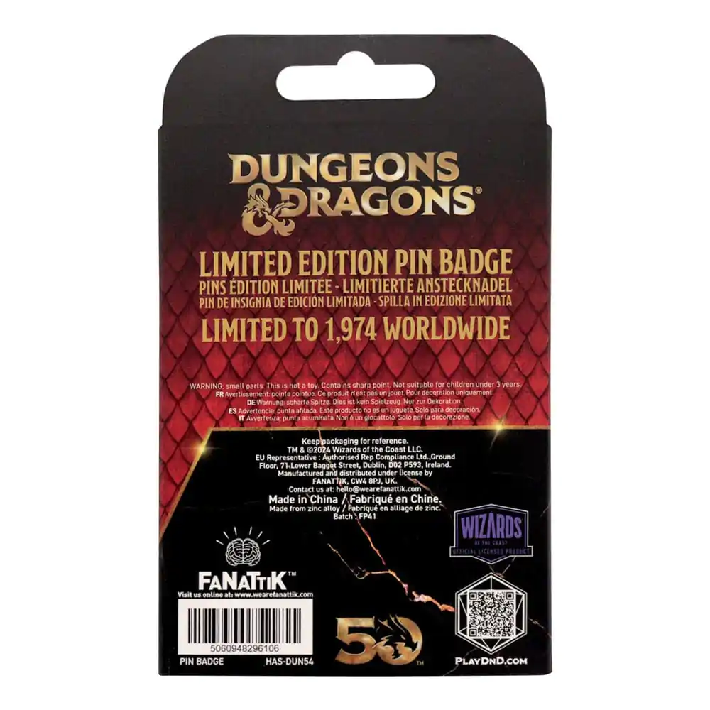 Dungeons & Dragons Pin Badge Alignment Spinner 24k Gold Plated Limited Edition termékfotó