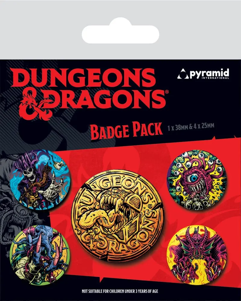 Dungeons & Dragons Pin-Back Buttons 5-Pack Beastly termékfotó