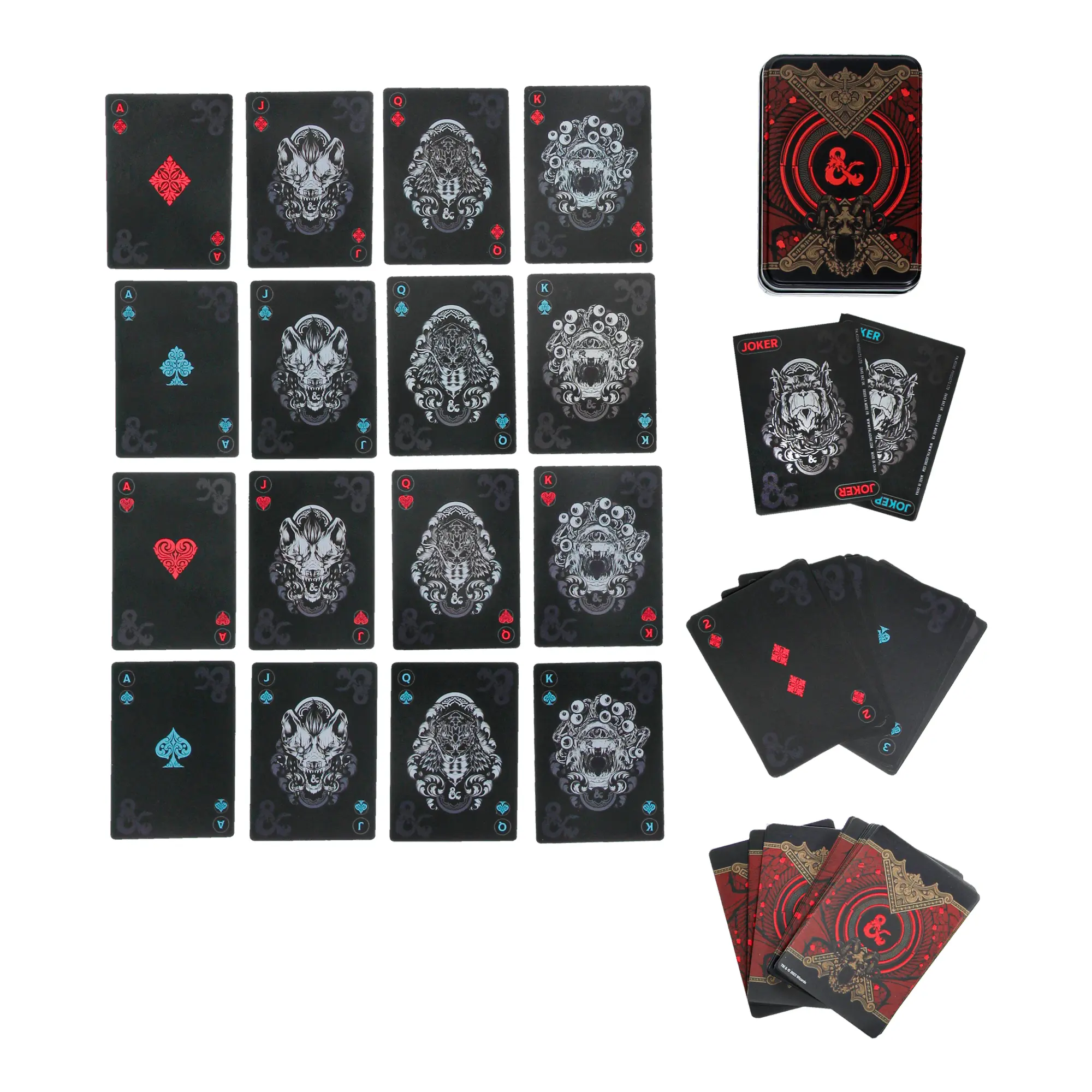 Dungeons & Dragons Playing Cards D&D Design termékfotó