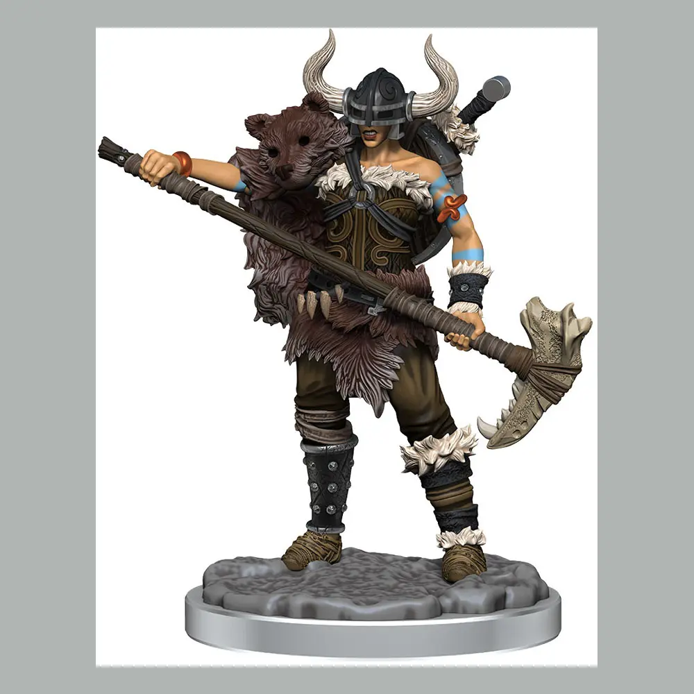 Dungeons &amp; Dragons Frameworks Miniature Model Kit Human Barbarian Female product photo