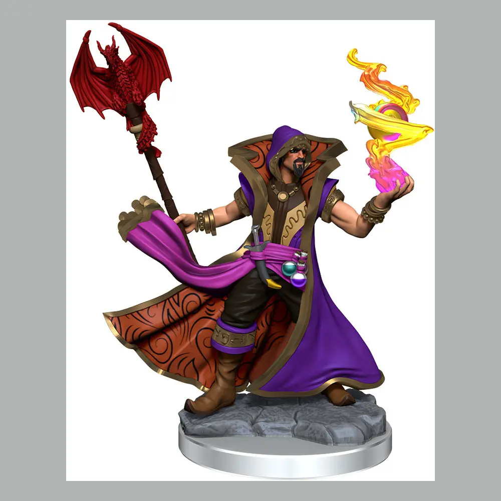 Dungeons &amp; Dragons Frameworks Miniature Model Kit Male Human Sorcerer product photo
