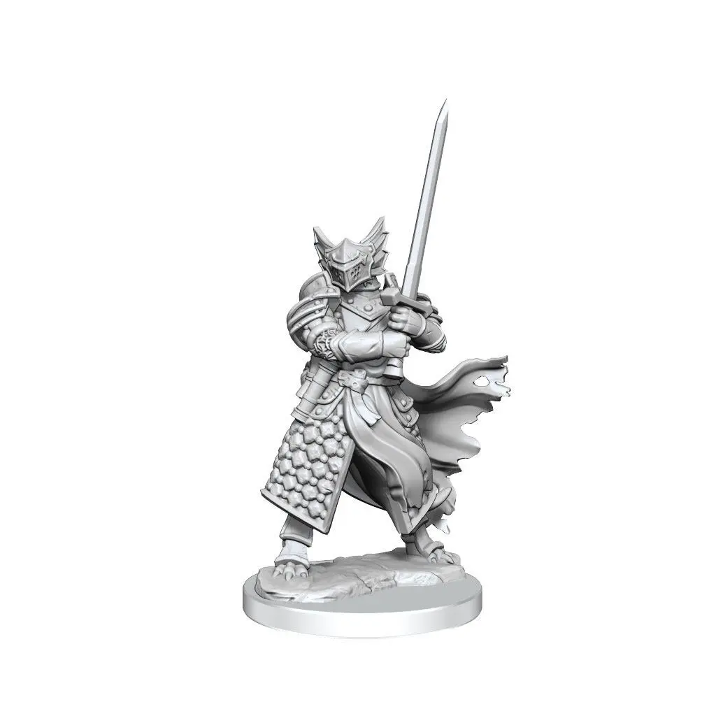 Dungeons &amp; Dragons Frameworks Miniature Model Kit Dragonborn Paladin Male product photo