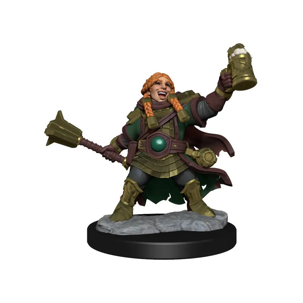 Dungeons &amp; Dragons Frameworks Miniature Model Kit Dwarf Cleric Female product photo
