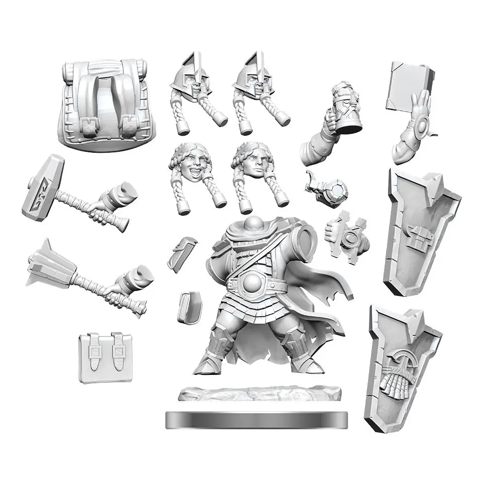 Dungeons &amp; Dragons Frameworks Miniature Model Kit Dwarf Cleric Female product photo