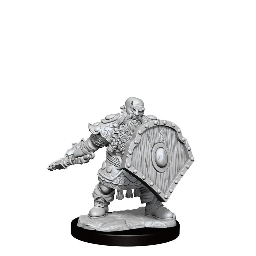 Dungeons &amp; Dragons Frameworks Miniature Model Kit Dwarf Fighter Male product photo