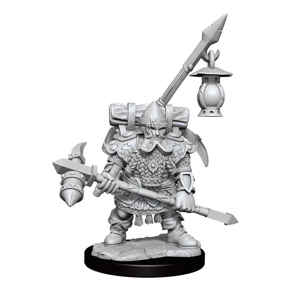 Dungeons &amp; Dragons Frameworks Miniature Model Kit Dwarf Fighter Male product photo