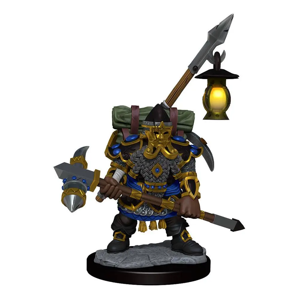 Dungeons &amp; Dragons Frameworks Miniature Model Kit Dwarf Fighter Male product photo