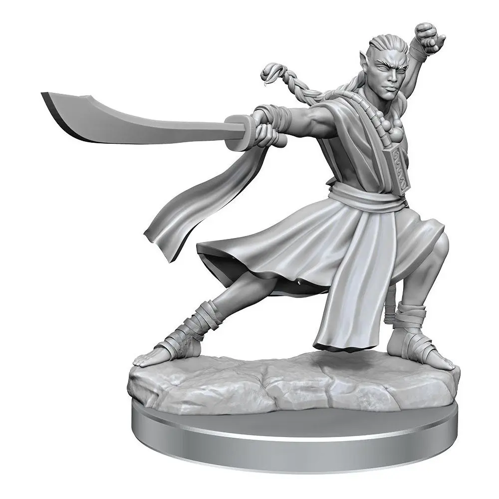 Dungeons &amp; Dragons Frameworks Miniature Model Kit Elf Monk Male product photo