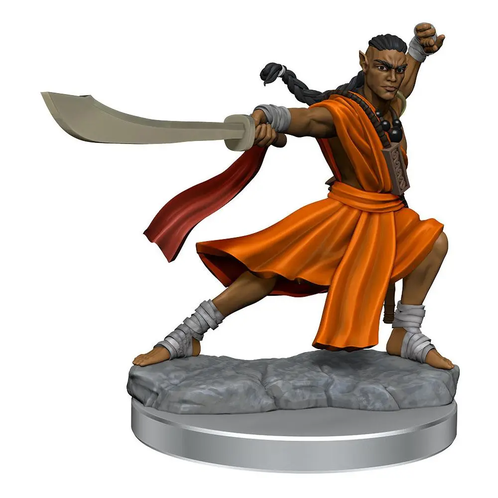 Dungeons &amp; Dragons Frameworks Miniature Model Kit Elf Monk Male product photo