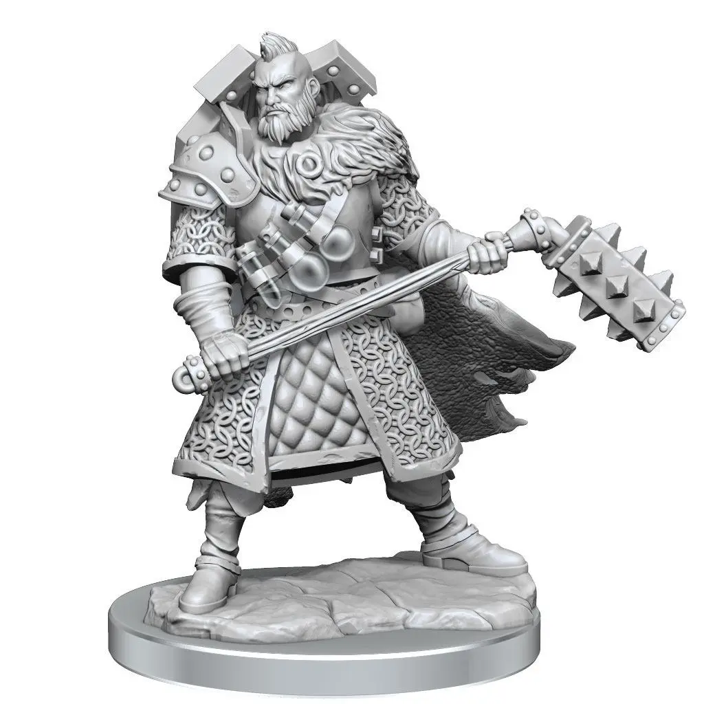 Dungeons &amp; Dragons Frameworks Miniature Model Kit Human Fighter Male product photo