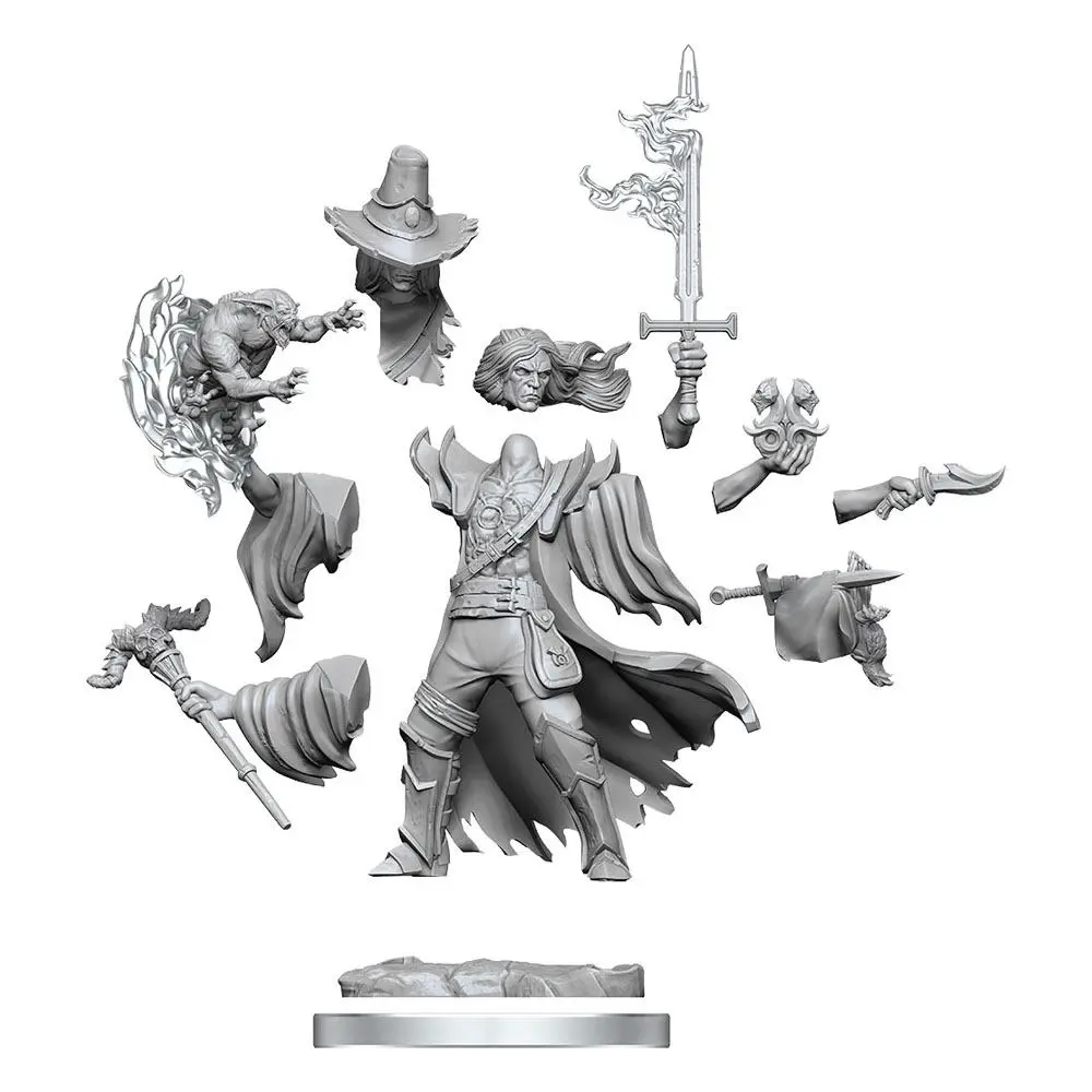 Dungeons &amp; Dragons Frameworks Miniature Model Kit Human Warlock Male product photo